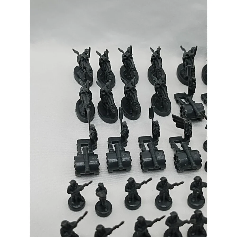 Set Of (60) 2003 Risk Gray Board Game Player Pieces